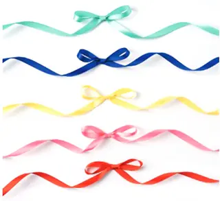 Satengbånd basic mix B10 mm, 5 stk