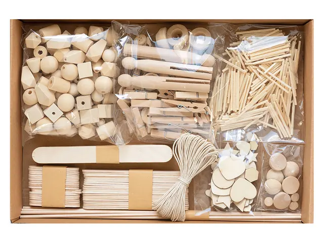 Kreativ boks trematerialer 590 deler 