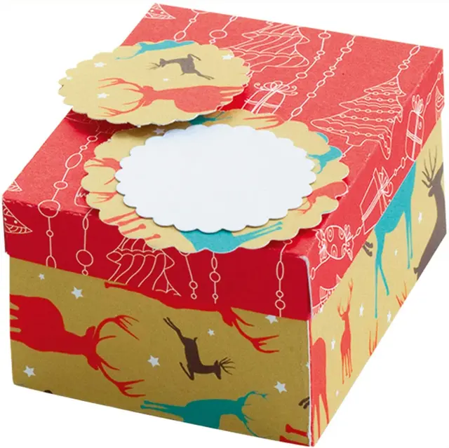 Mønstrete kartong julemotiv A4, 20 stk 