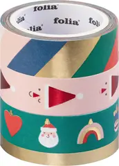 Washitape nisse 4 stk x  5 m