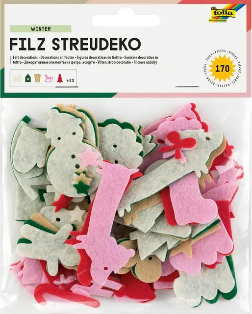Filt figurer vinter 170 stk 