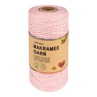Makramégarn rosa L100 m