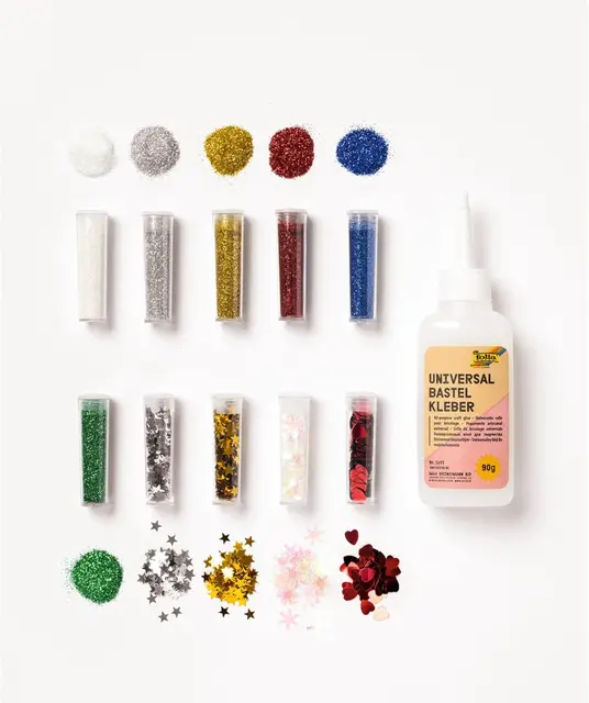 Bioglitter og pajetter 11 stk 