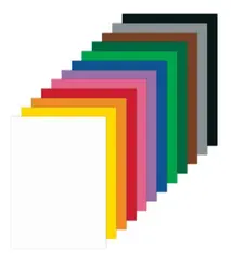 Farget papir A3 130 g, 50 ark