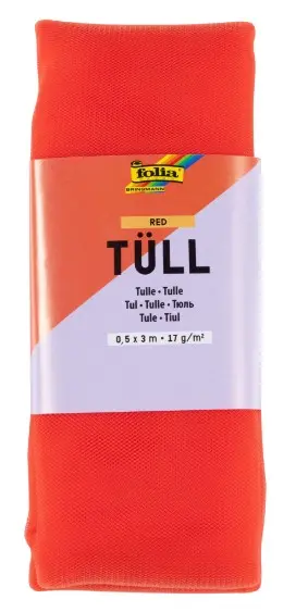 Tyll rød 0,5 x 3 m 