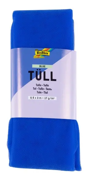 Tyll blå 0,5 x 3 m 