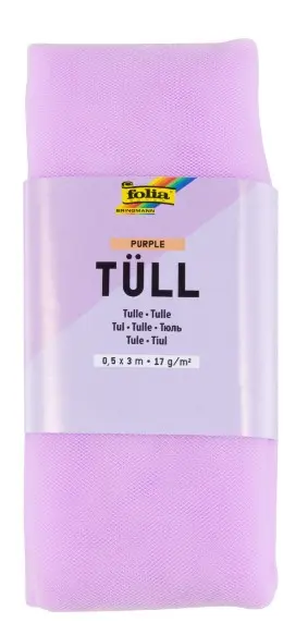 Tyll lys lilla 0,5 x 3 m 