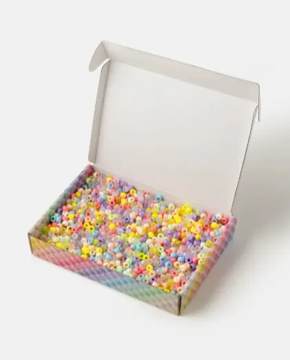 Kongoperler pastellmix Ø9 mm, 500gr 