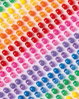 Kongoperler fargemix Ø9 mm, 500gr