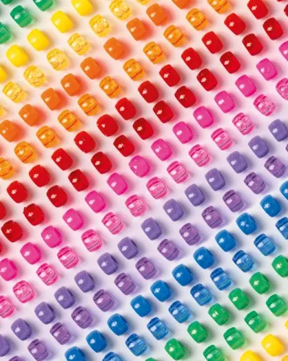 Kongoperler fargemix Ø9 mm, 500gr 