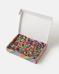 Bokstavperler 5 x5 mm, 3300 stk