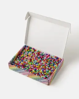 Bokstavperler 5 x5 mm, 3300 stk