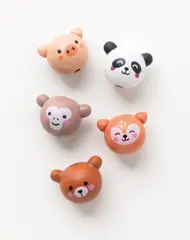 Trekuler med dyreansikt Ø18 mm, 10 stk