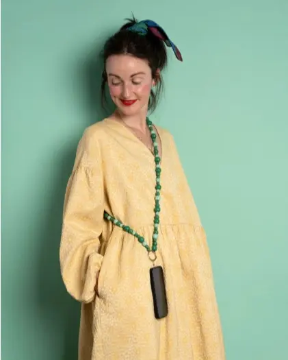 Telefonsnorpads sølv 2 stk 