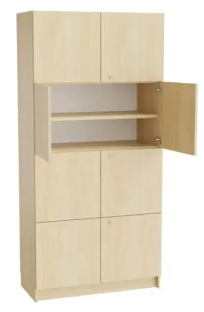 Materialskap med 8 dører B100 x D47 x H210 cm 