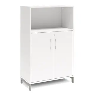 Ergo kontorskap M hvit B80 x D40 x H128 cm