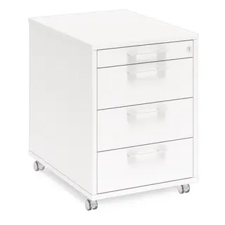 Skuffeseksjon hvit B44 x D58 x H60 cm