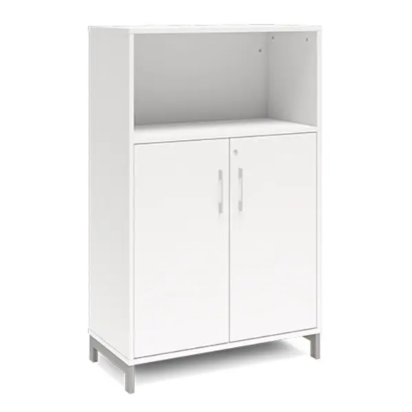 Ergo kontorskap M hvit B80 x D40 x H128 cm 