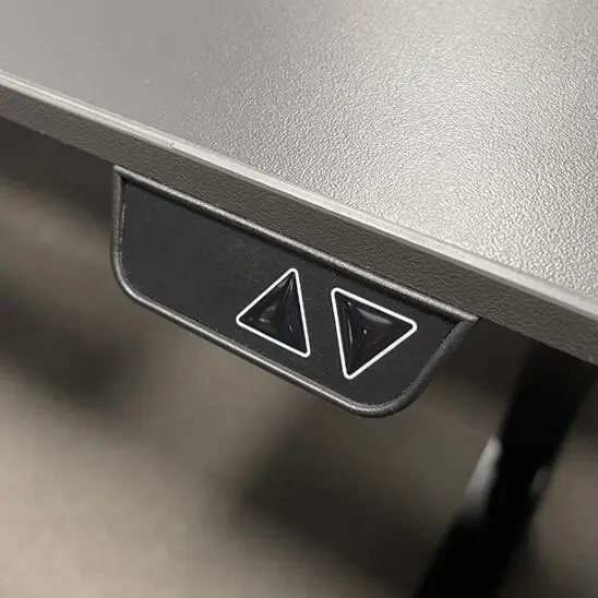 Kontorpult heve senk antrasitt grå B160 x D80 x H62-128 cm 