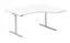 Kontorpult heve senk B160 x D120/80 x H62-128 cm