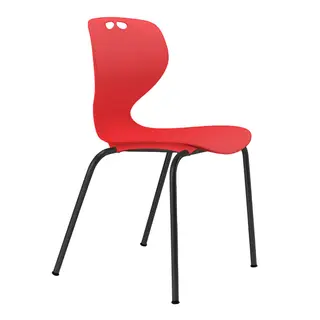 Tarris stol, sort understell rød SH46 cm