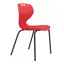 Tarris stol, sort understell rød SH46 cm