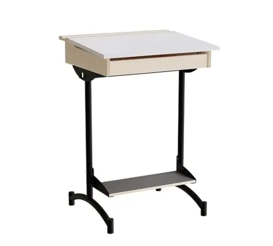 Fokus elevbord grå/sort B65 x D55 x H90 cm 