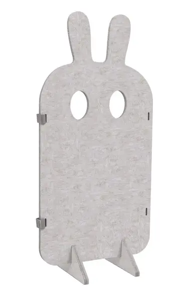 Trollini lekeskjerm kanin beige B60 x D31 x H126 cm 