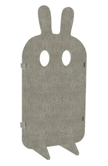 Trollini lekeskjerm kanin lys grønn B60 x D31 x H126 cm 