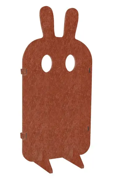 Trollini lekeskjerm kanin rustrød B60 x D31 x H126 cm 