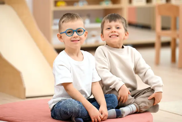 Mello madrass sett beige/lakserosa Sett 2 stk 