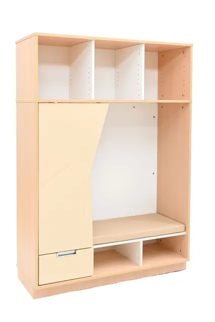 Quadro gjemmeskap XL kremhvit B117 x D42 x H164 cm 