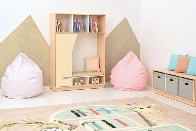 Quadro gjemmeskap XL kremhvit B117 x D42 x H164 cm 