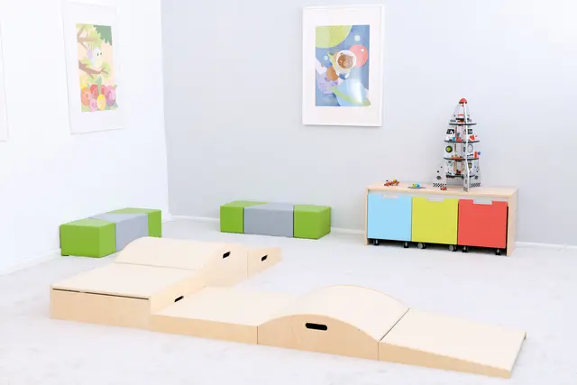 Akustikk lekepodie lav B66 x D66 x H10 cm 