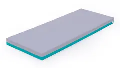 Hvilemadrass turkis L140 x B55 x H8 cm