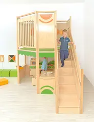 Lekekrok med 2 etasjer B200 x D297 x H250 cm