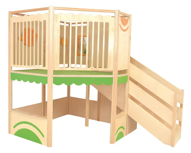 Lekekrok med 2 etasjer B200 x D297 x H250 cm 