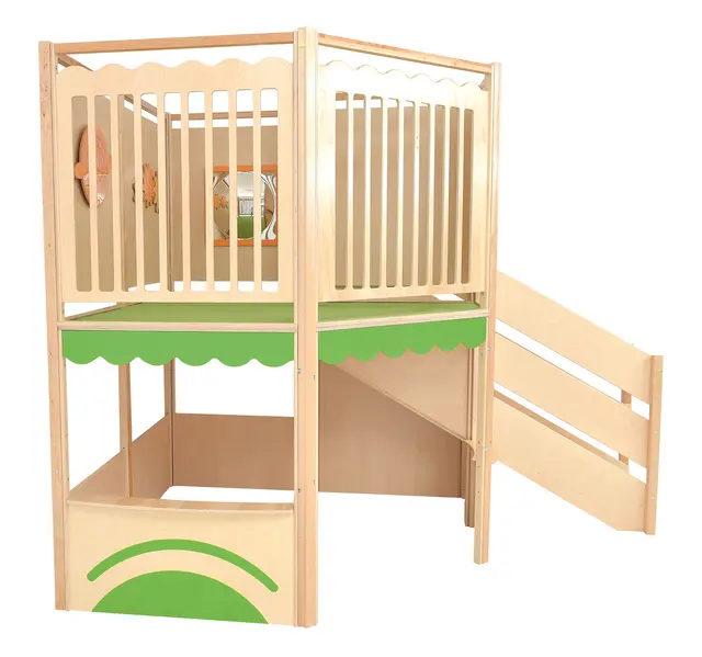 Lekekrok med 2 etasjer B200 x D297 x H250 cm 