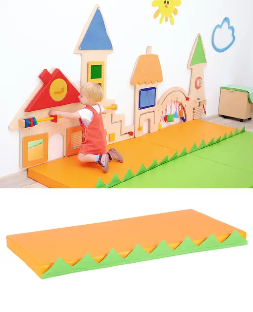 Madrass til By motorikkleke oransje B266 x D50 x H5 cm, 2 stk 