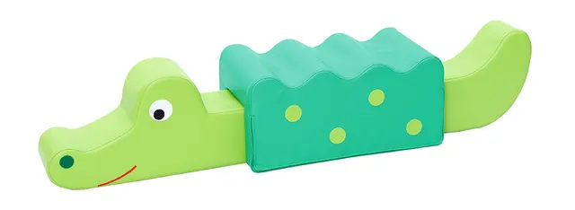 Krokodille i skum B125 x D28 x H26 cm 