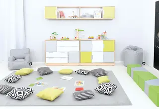 Rektangulær pute mønstret B40 x D16 x H30 cm, 2 stk