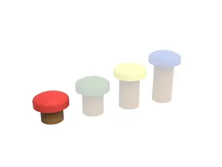 Sopp gummifigur Ø37 x H30 cm