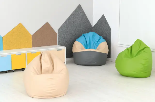 Quadro sittesekk grønn Ø60 x H80 cm 