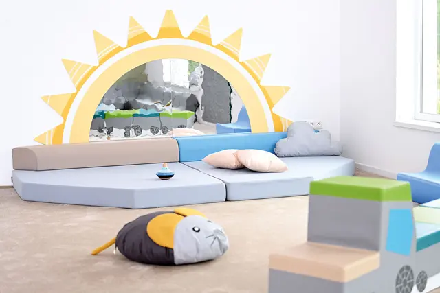 Sol hjørnespeil B250 x H127 cm 