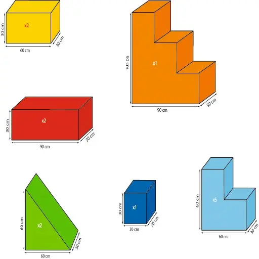 Skumøya babyhjørne 9 deler 