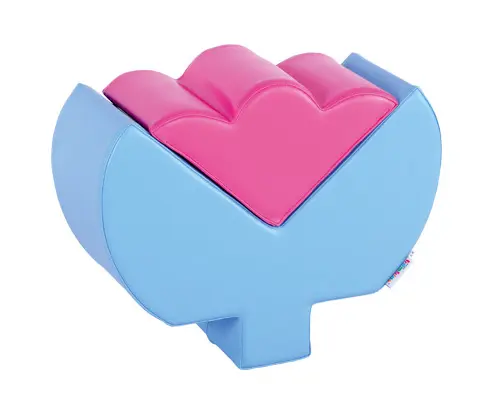 Myk lekeplass blomst B50 x D20 x H29 cm, 2 deler 