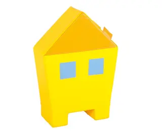 Myk lekeplass hus B51 x D20 x H62 cm