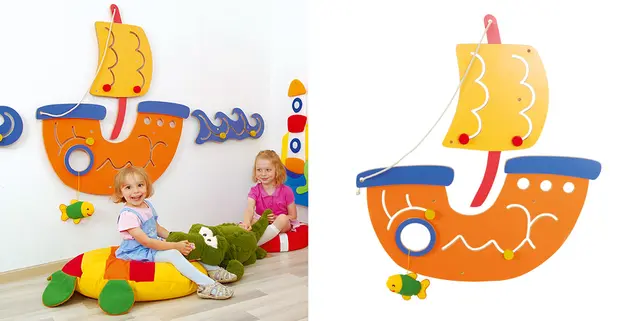 Veggleke skip B93 x H108 cm 