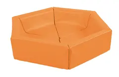 Hjørnekrok oransje Ø150 x H30 cm