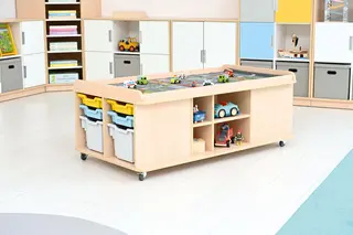 Rektangulært lekebord B149 x D81 x H57 cm